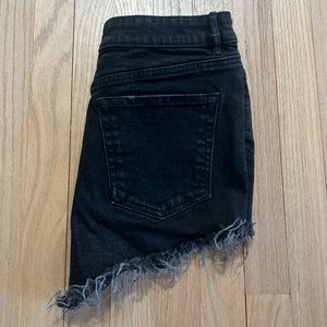 Black Zara denim shorts